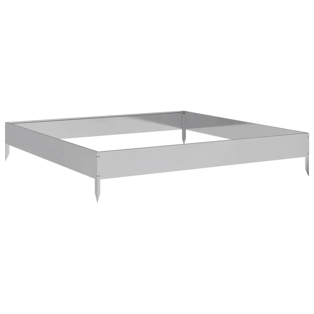 Aukštas sodo lovelis, 100x100x18,5cm, galvanizuotas plienas