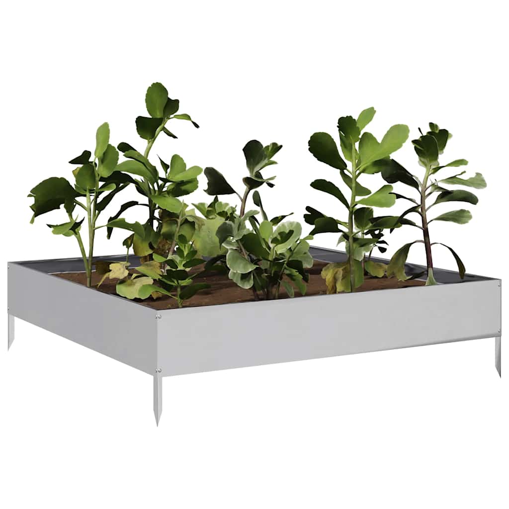 Aukštas sodo lovelis, 100x100x26cm, galvanizuotas plienas