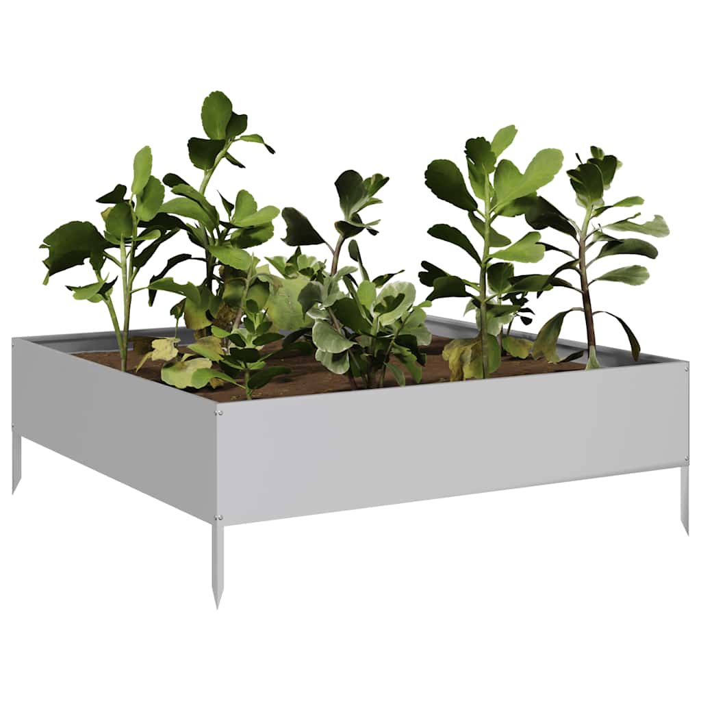 Aukštas sodo lovelis, 100x100x33,5cm, galvanizuotas plienas