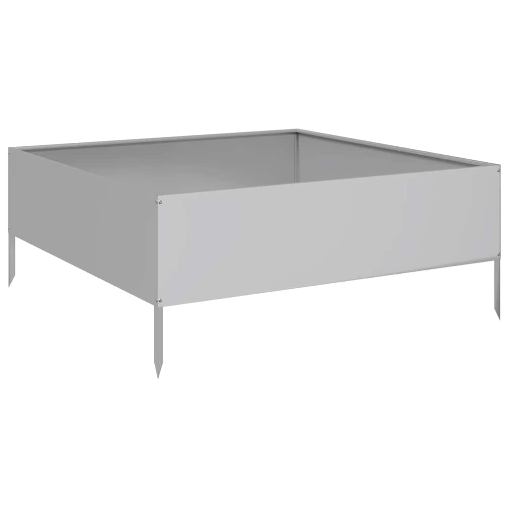 Aukštas sodo lovelis, 100x100x25cm, galvanizuotas plienas