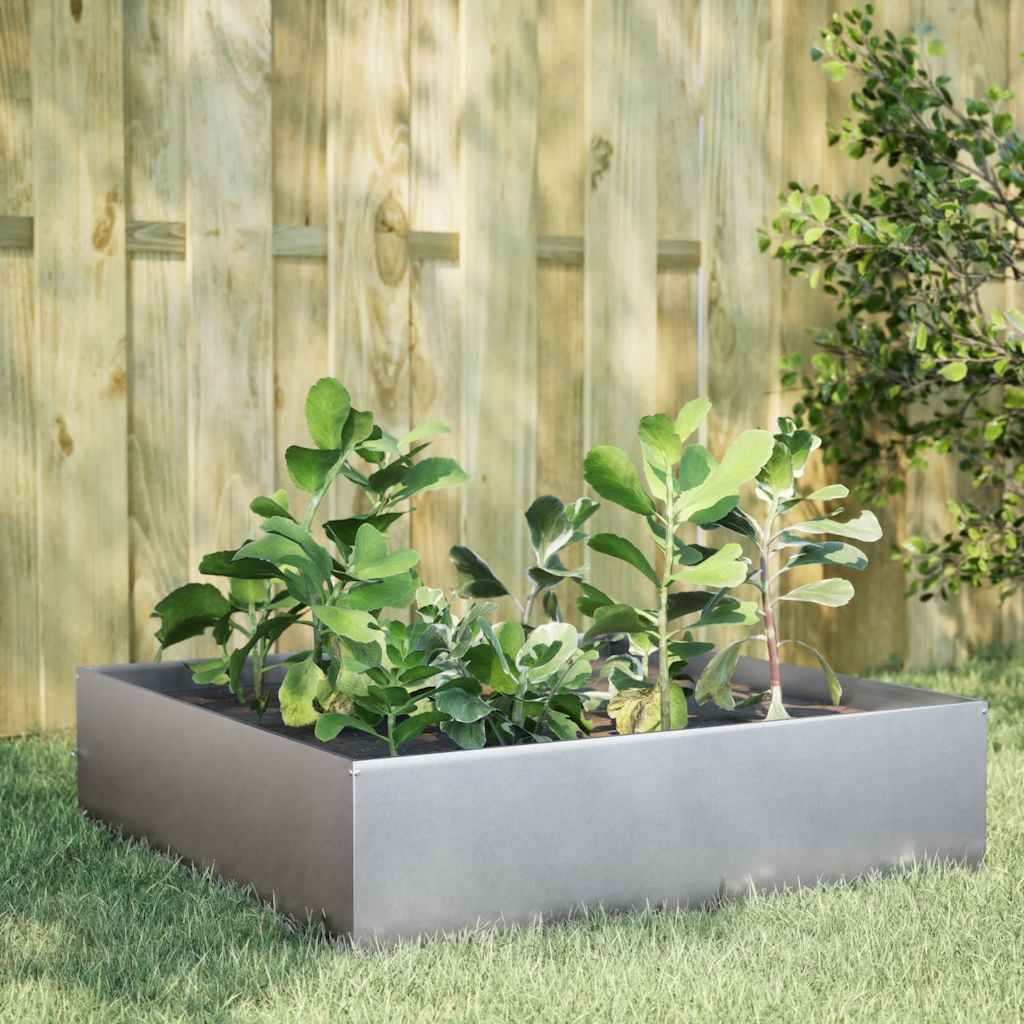 Aukštas sodo lovelis, 100x100x25cm, galvanizuotas plienas