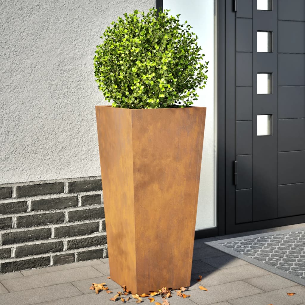 sodo vazonai 2 vnt 35x35x75 cm oro sąlygoms atsparus plienas