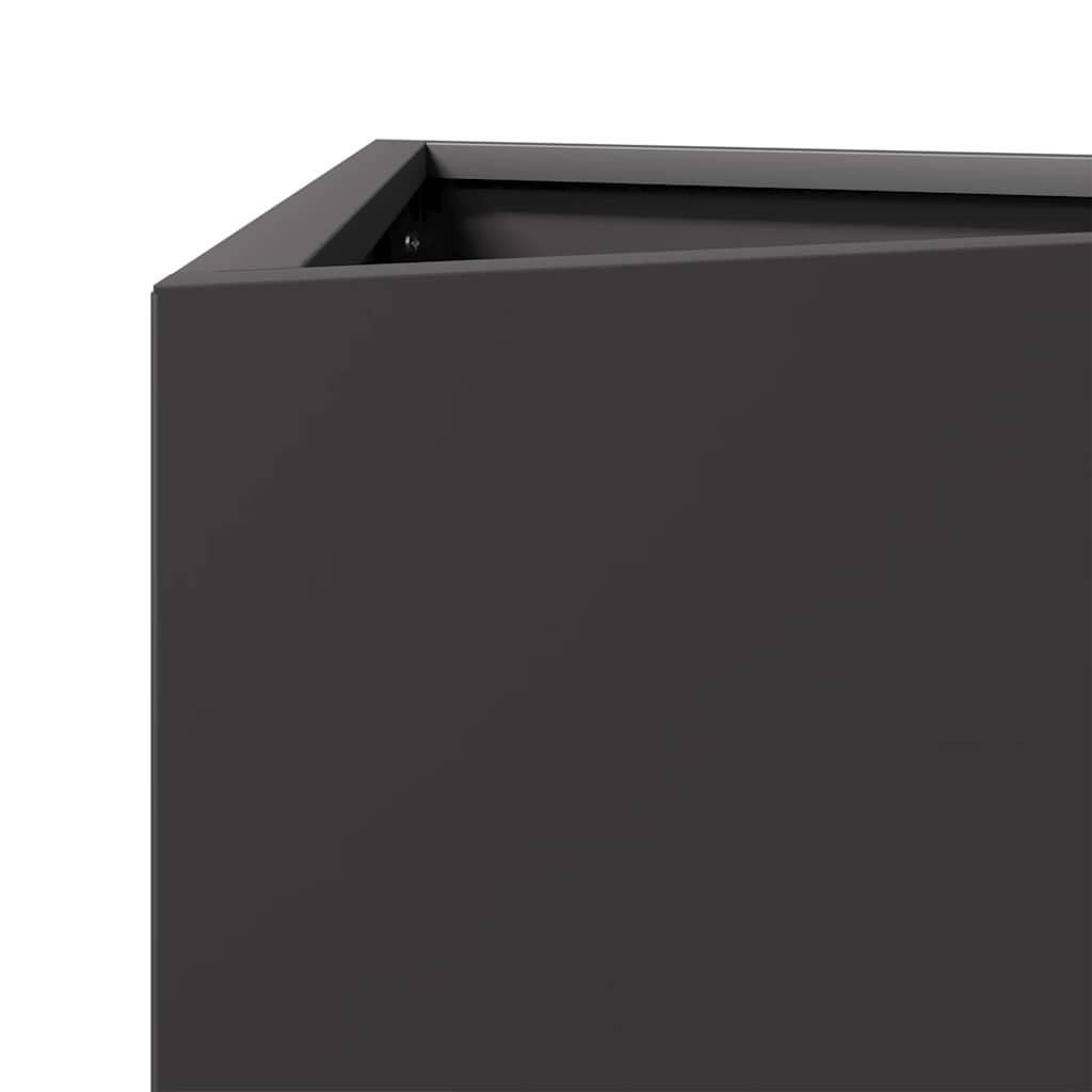Sodo lovelis, juodos spalvos, 30x26x75cm, plienas, trikampis