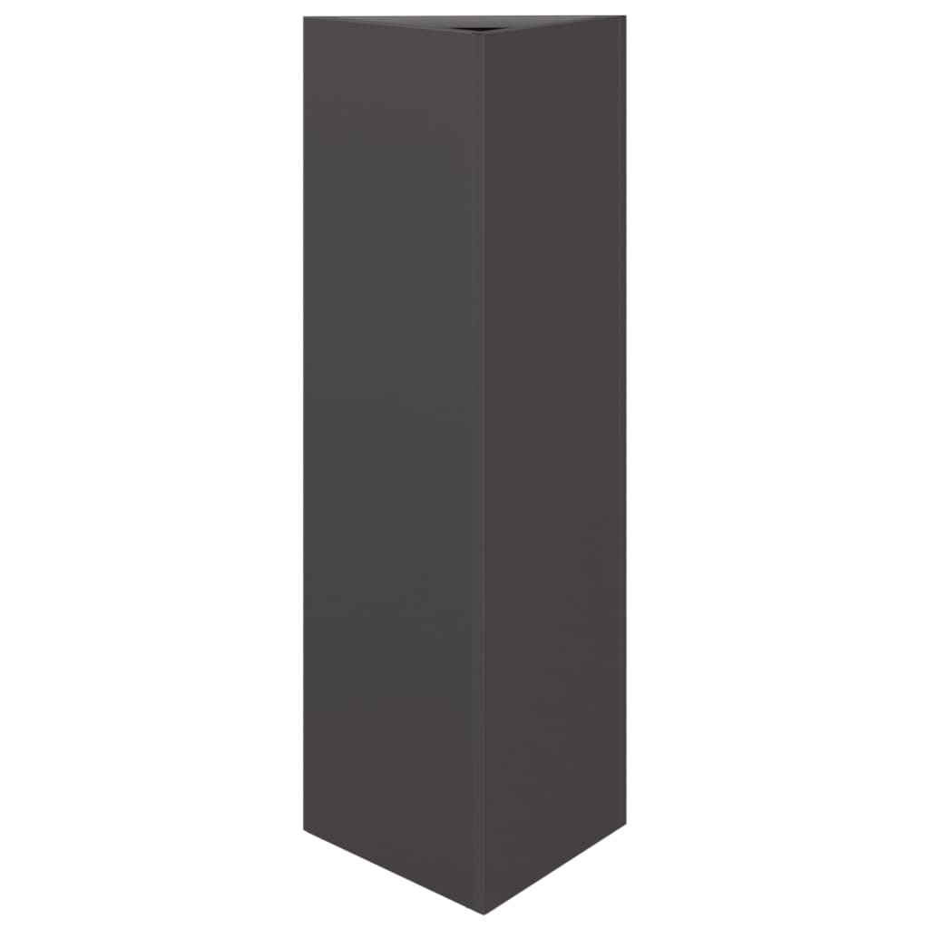 Sodo loveliai, 2vnt., juodi, 30x26x75cm, plienas, trikampiai