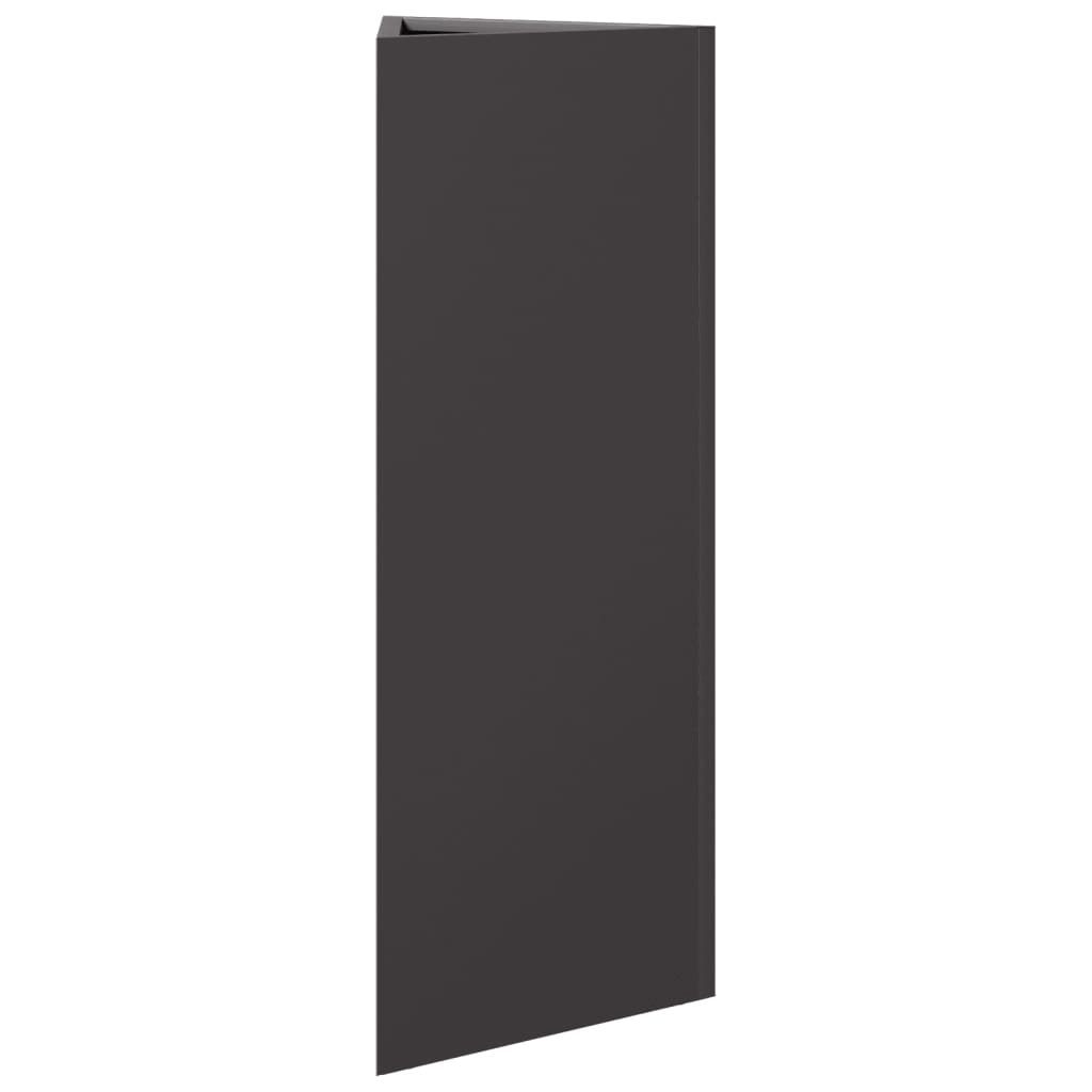 Sodo loveliai, 2vnt., juodi, 30x26x75cm, plienas, trikampiai
