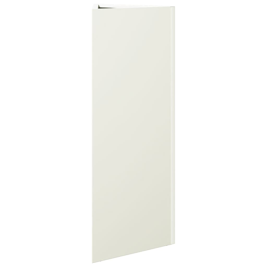 Sodo lovelis, baltos spalvos, 30x26x75cm, plienas, trikampis