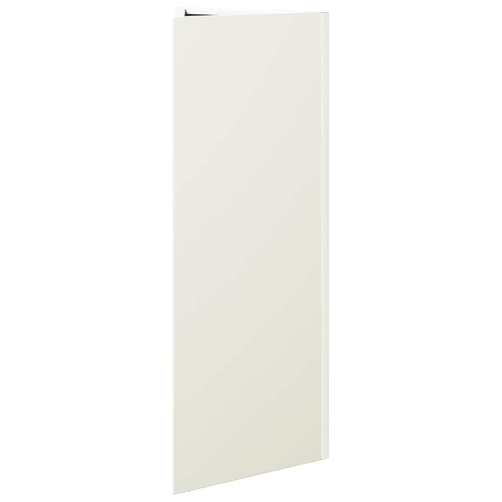 Sodo lovelis, baltos spalvos, 30x26x75cm, plienas, trikampis