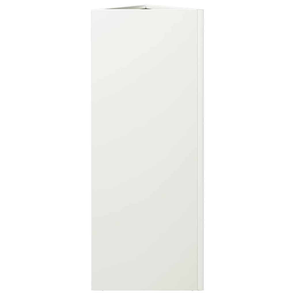 Sodo lovelis, baltos spalvos, 30x26x75cm, plienas, trikampis