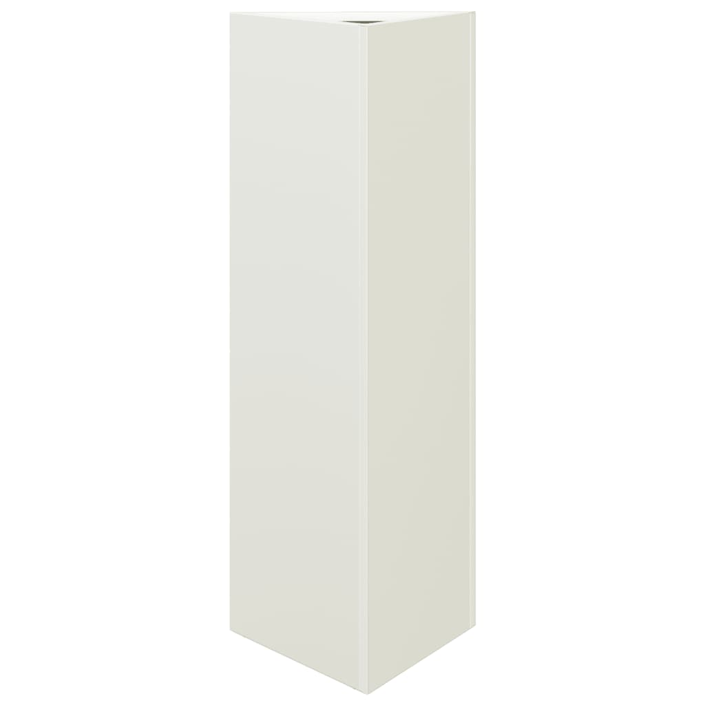 Sodo loveliai, 2vnt., balti, 30x26x75cm, plienas, trikampiai
