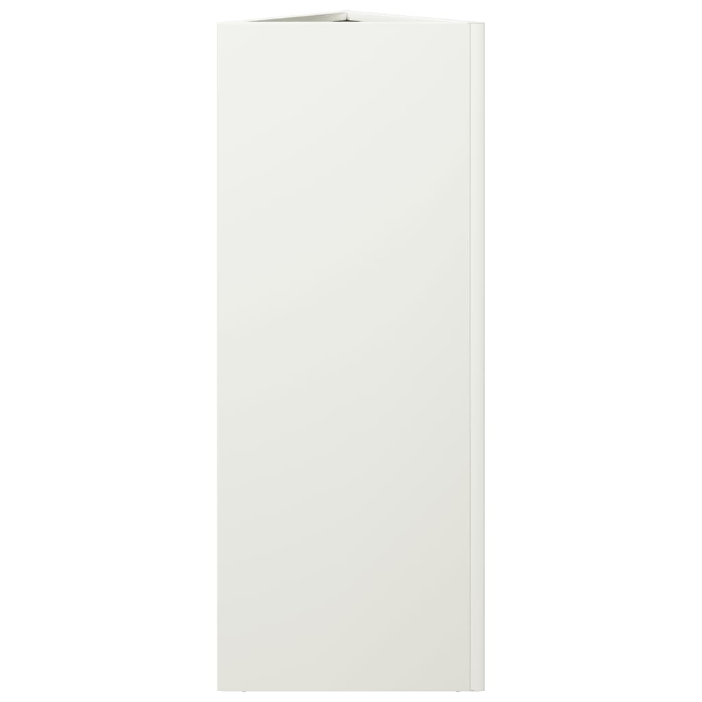 Sodo loveliai, 2vnt., balti, 30x26x75cm, plienas, trikampiai