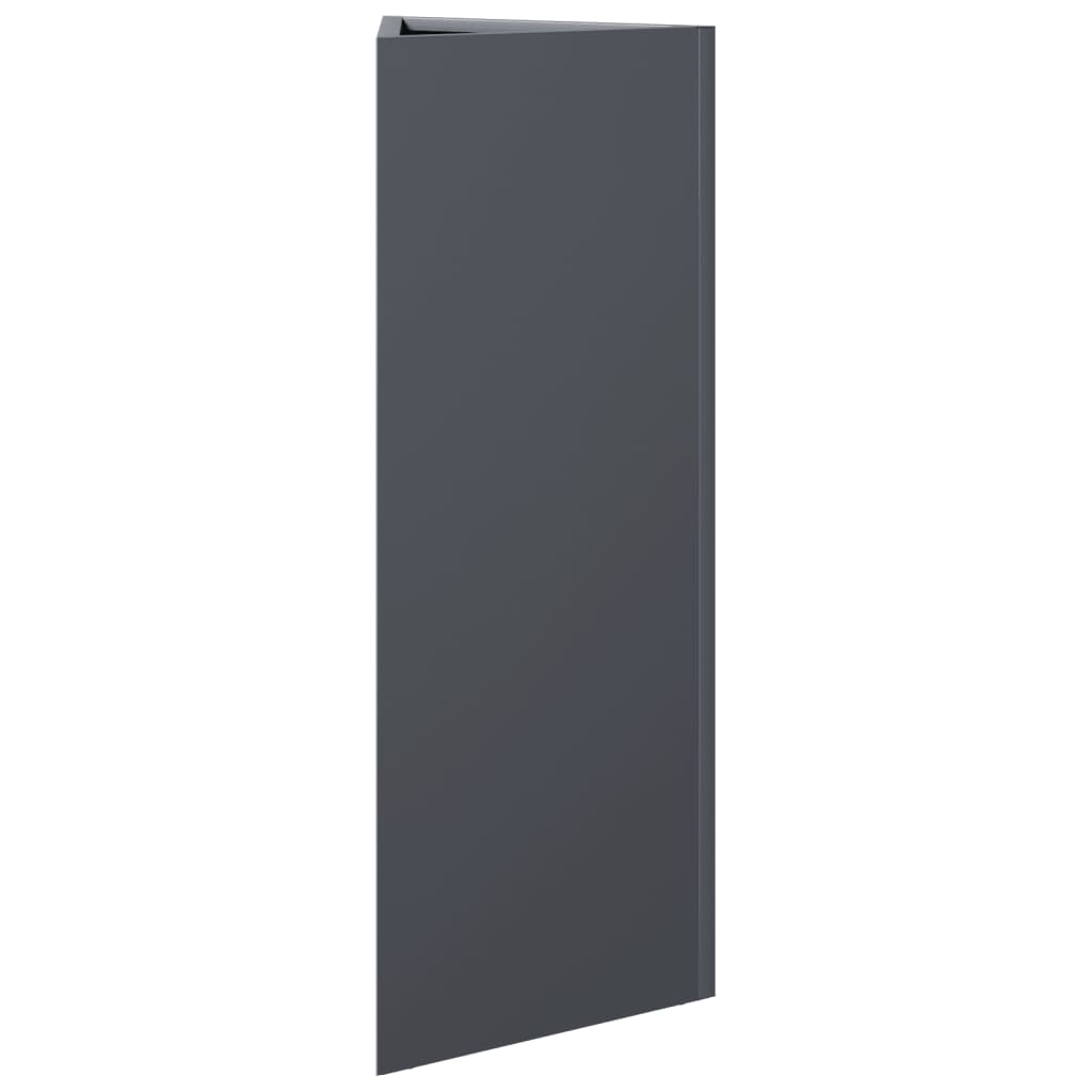 Sodo lovelis, antracito, 30x26x75cm, plienas, trikampis