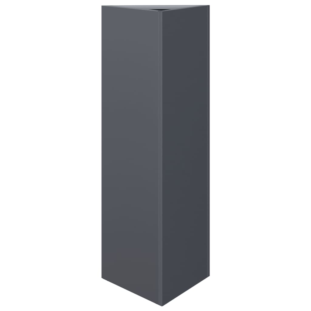 Sodo loveliai, 2vnt., antracito, 30x26x75cm, plienas