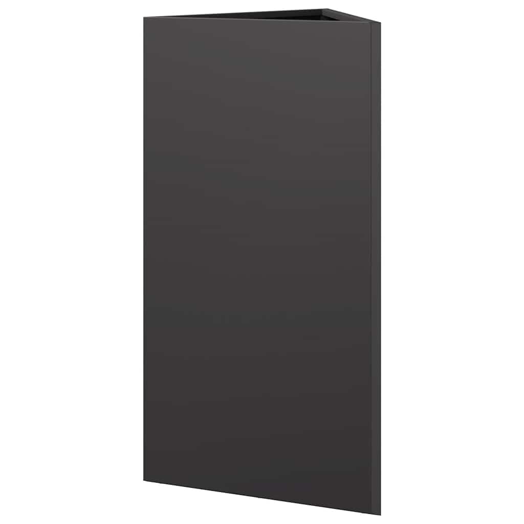 Sodo lovelis, juodos spalvos, 40x34,5x70cm, plienas, trikampis