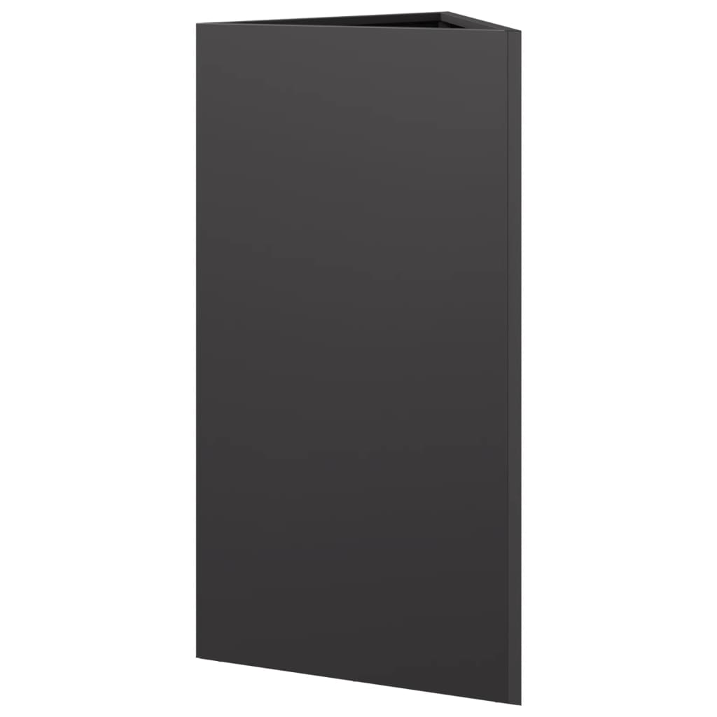 Sodo lovelis, juodos spalvos, 40x34,5x70cm, plienas, trikampis