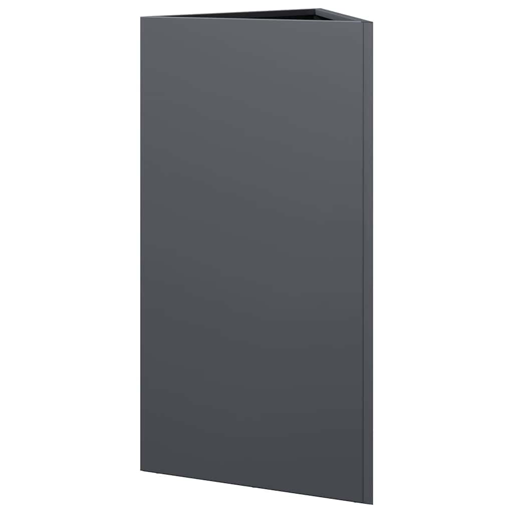 Sodo lovelis, antracito, 40x34,5x70cm, plienas, trikampis