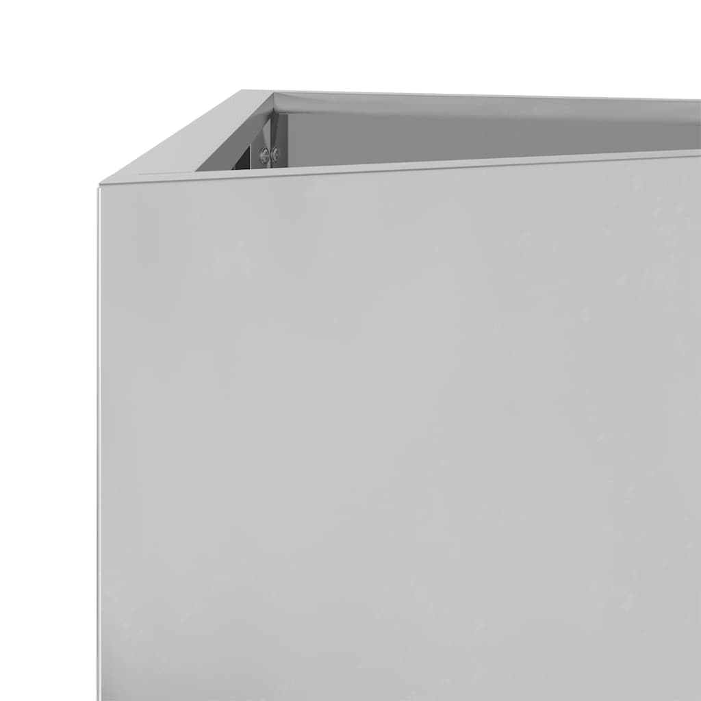 Sodo lovelis, 40x40x75cm, galvanizuotas plienas, trikampis