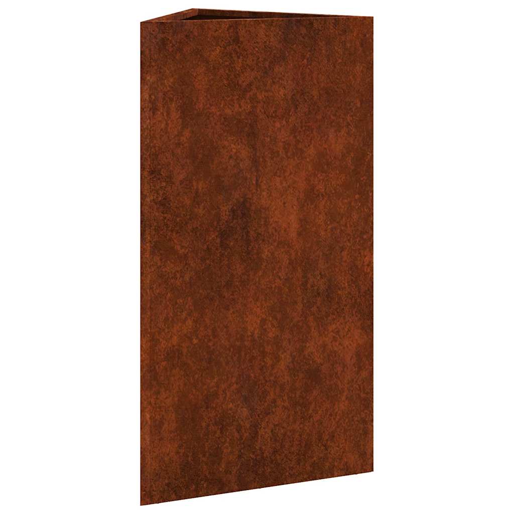 sodo vazonai 2 vnt trikampiai 40x40x75 cm oro sąlygoms atsparus