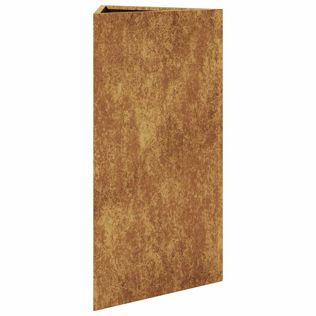 sodo vazonai 2 vnt trikampiai 40x40x75 cm oro sąlygoms atsparus