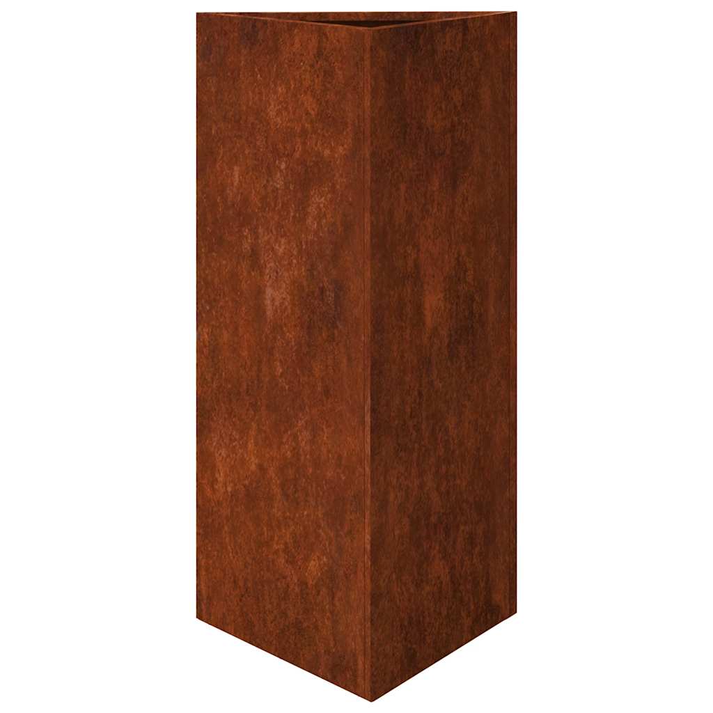 sodo vazonai 2 vnt trikampiai 40x40x75 cm oro sąlygoms atsparus