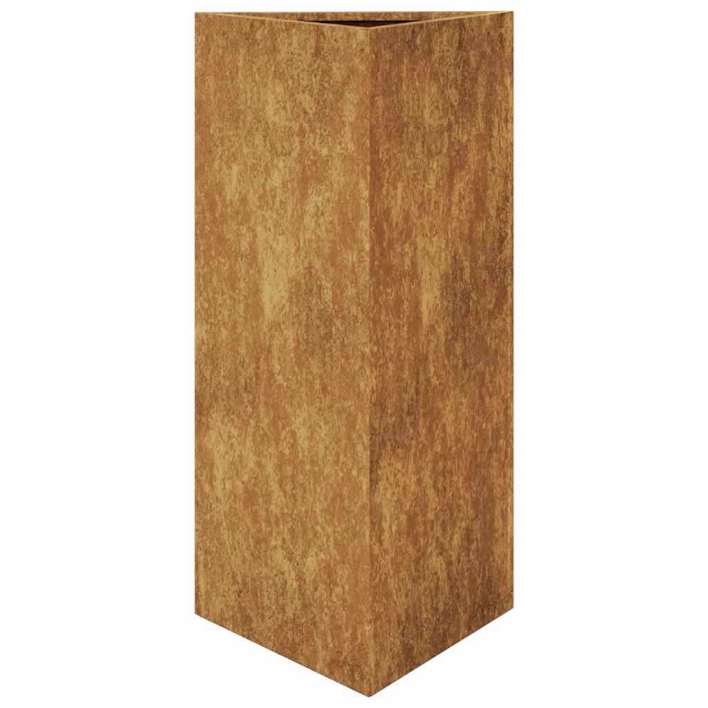 sodo vazonai 2 vnt trikampiai 40x40x75 cm oro sąlygoms atsparus
