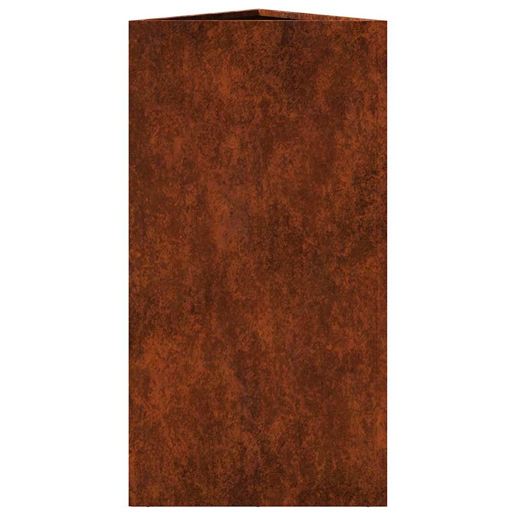 sodo vazonai 2 vnt trikampiai 40x40x75 cm oro sąlygoms atsparus