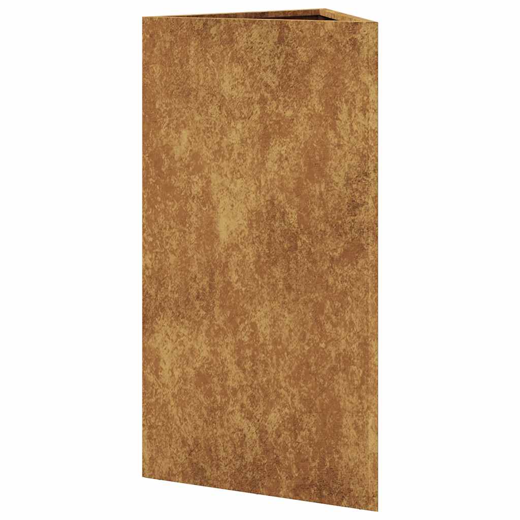 sodo vazonai 2 vnt trikampiai 40x40x75 cm oro sąlygoms atsparus