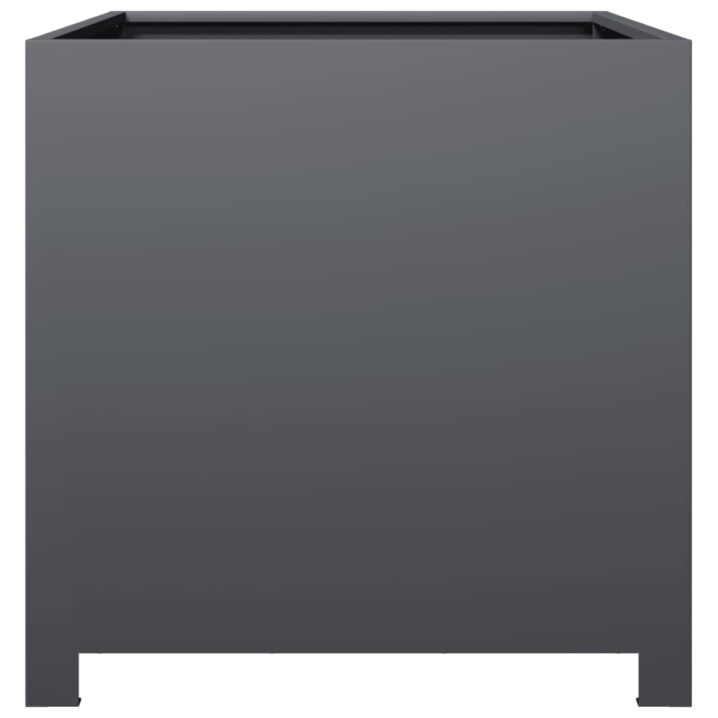 Sodo lovelis, antracito spalvos, 50x50x50cm, plienas