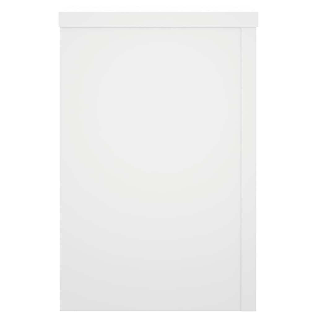 Stovai augalams, 2vnt., balti, 20x20x30cm, apdirbta mediena