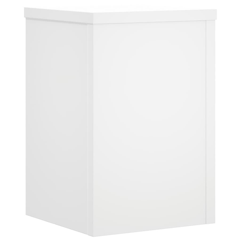 Stovai augalams, 2vnt., balti, 25x25x35cm, apdirbta mediena