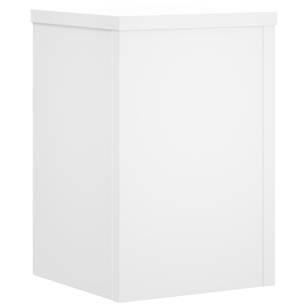 Stovai augalams, 2vnt., balti, 25x25x35cm, apdirbta mediena