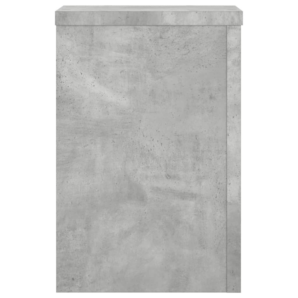 Stovai augalams, 2vnt., betono, 25x25x35cm, apdirbta mediena