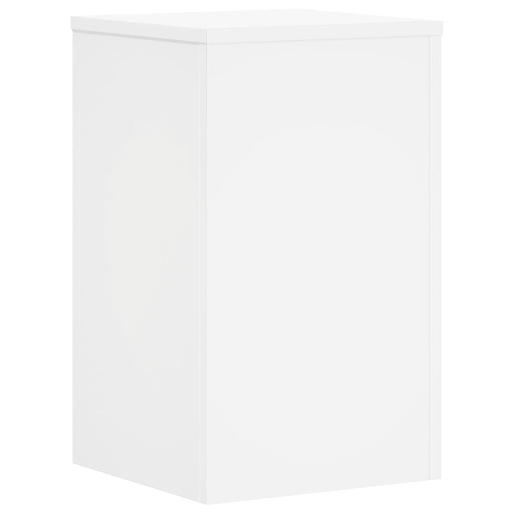 Stovai augalams, 2vnt., balti, 30x30x50cm, apdirbta mediena