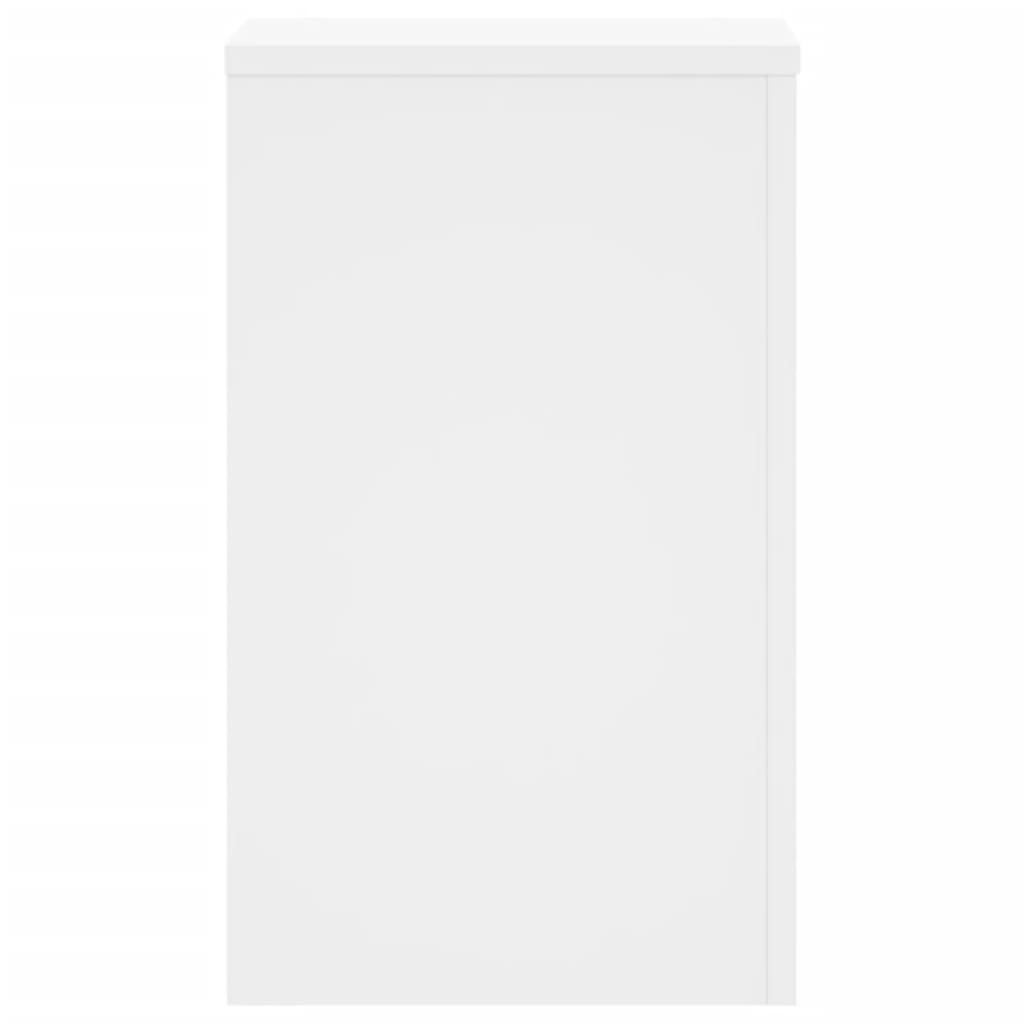 Stovai augalams, 2vnt., balti, 30x30x50cm, apdirbta mediena