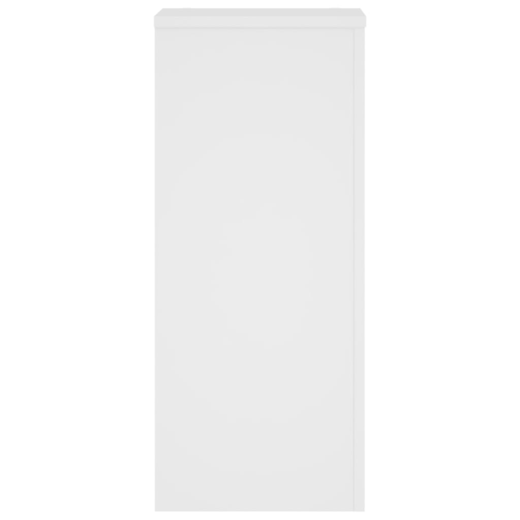 Stovai augalams, 2vnt., balti, 30x30x70cm, apdirbta mediena
