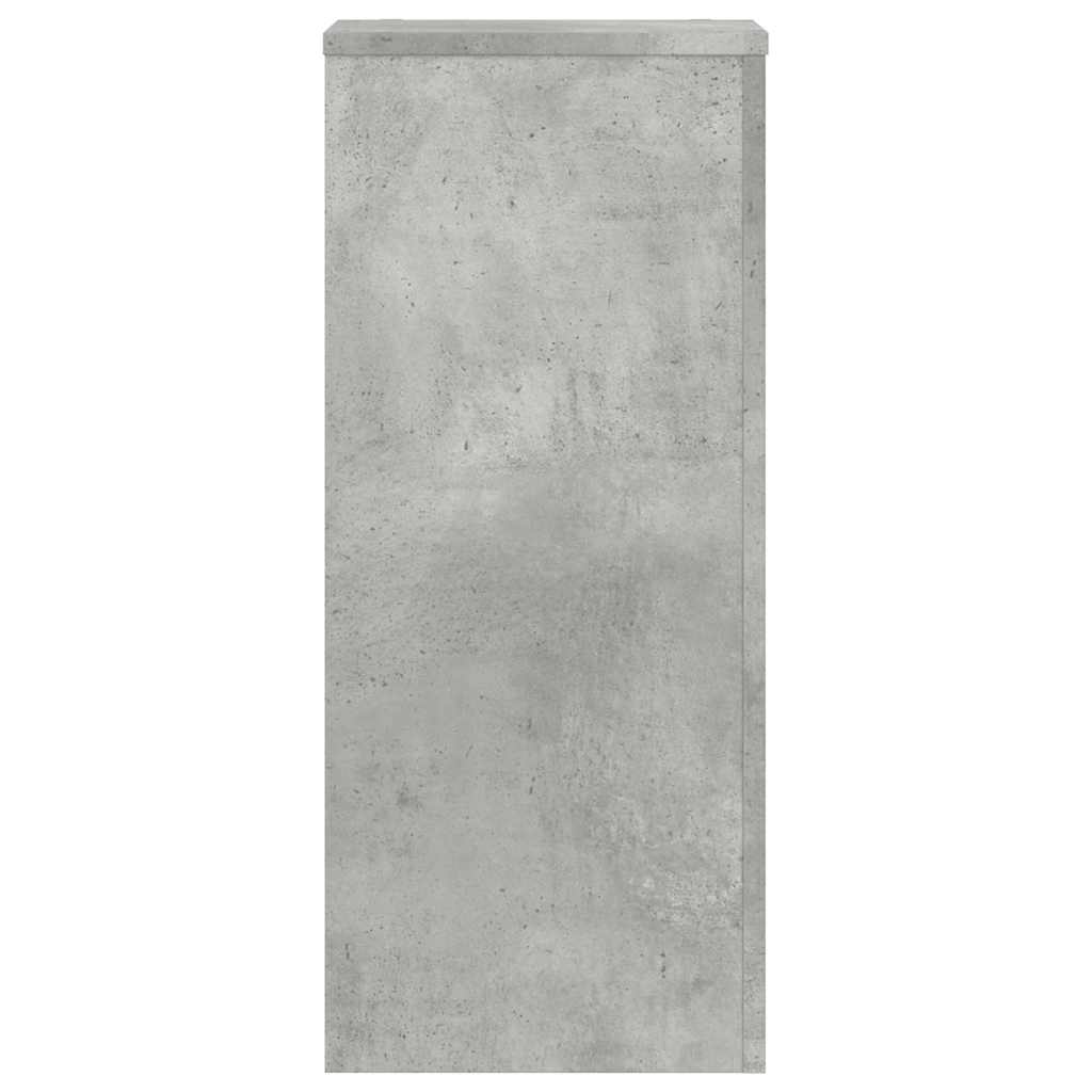 Stovai augalams, 2vnt., betono, 30x30x70cm, apdirbta mediena