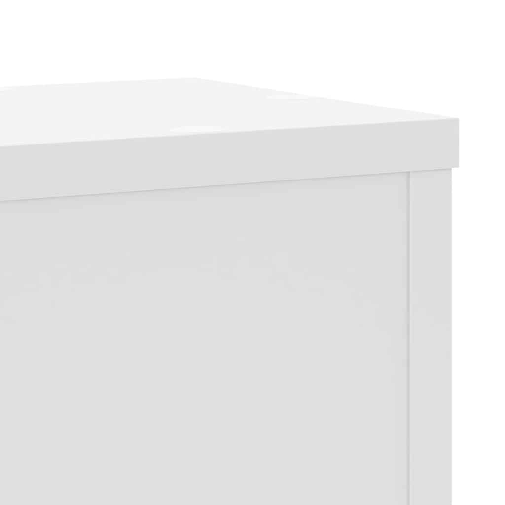 Stovai augalams, 2vnt., balti, 17x17x60cm, apdirbta mediena