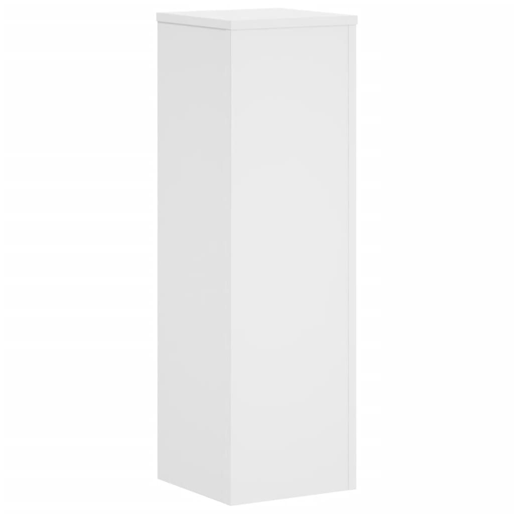 Stovai augalams, 2vnt., balti, 25x25x80cm, apdirbta mediena