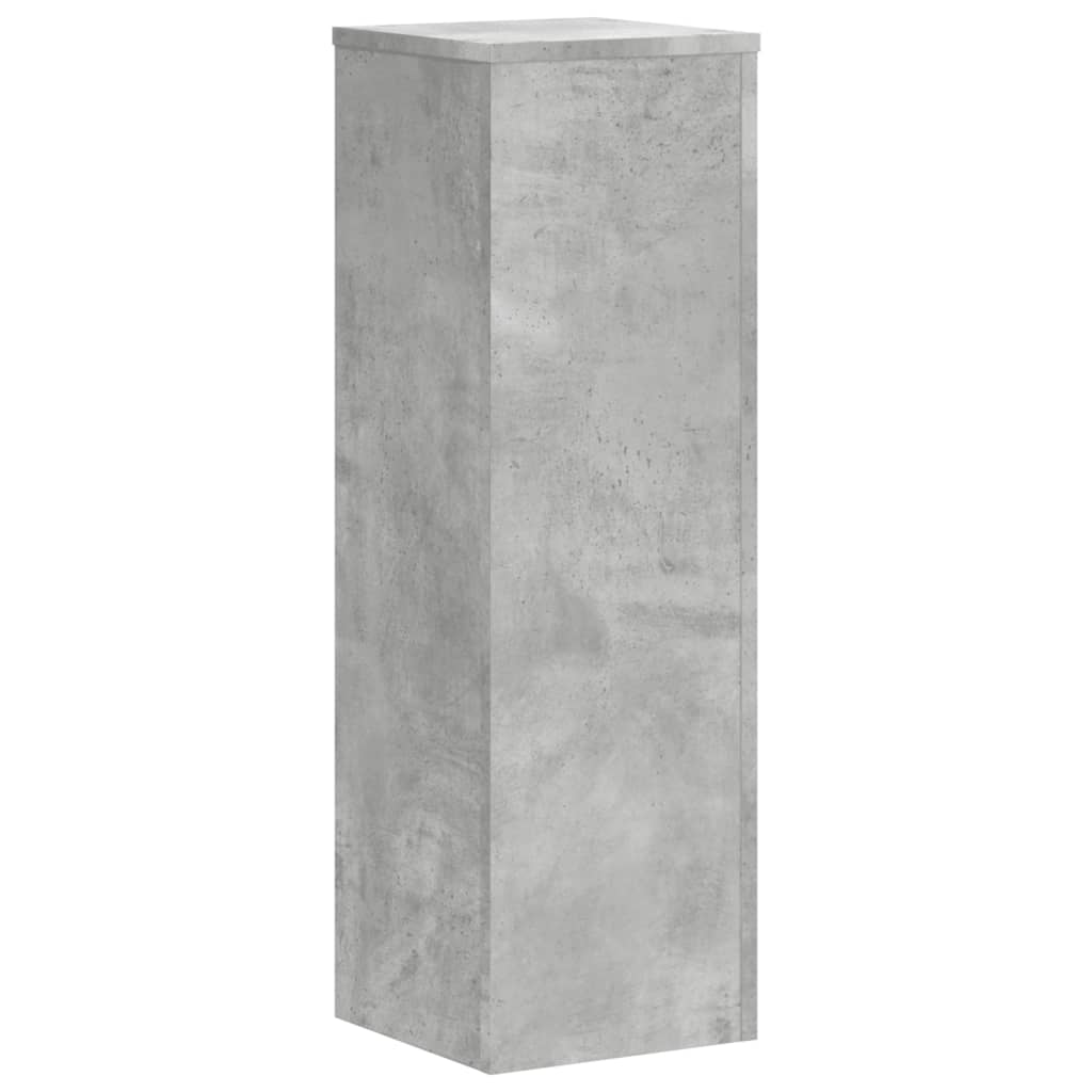 Stovai augalams, 2vnt., betono, 25x25x80cm, apdirbta mediena