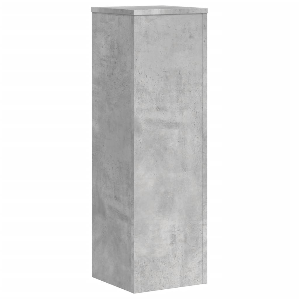 Stovai augalams, 2vnt., betono, 25x25x80cm, apdirbta mediena
