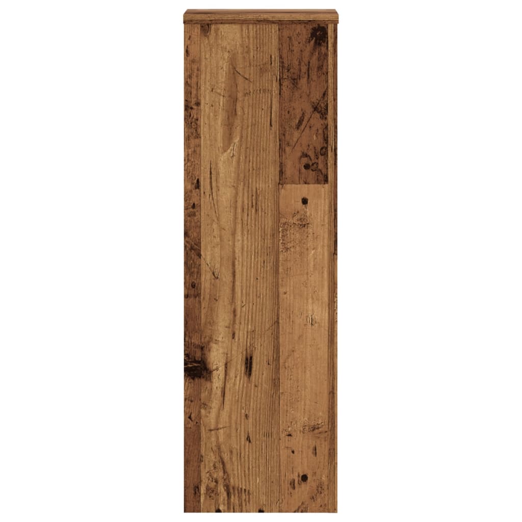 Stovai augalams, 2vnt., sendintos medienos, 25x25x80cm, mediena