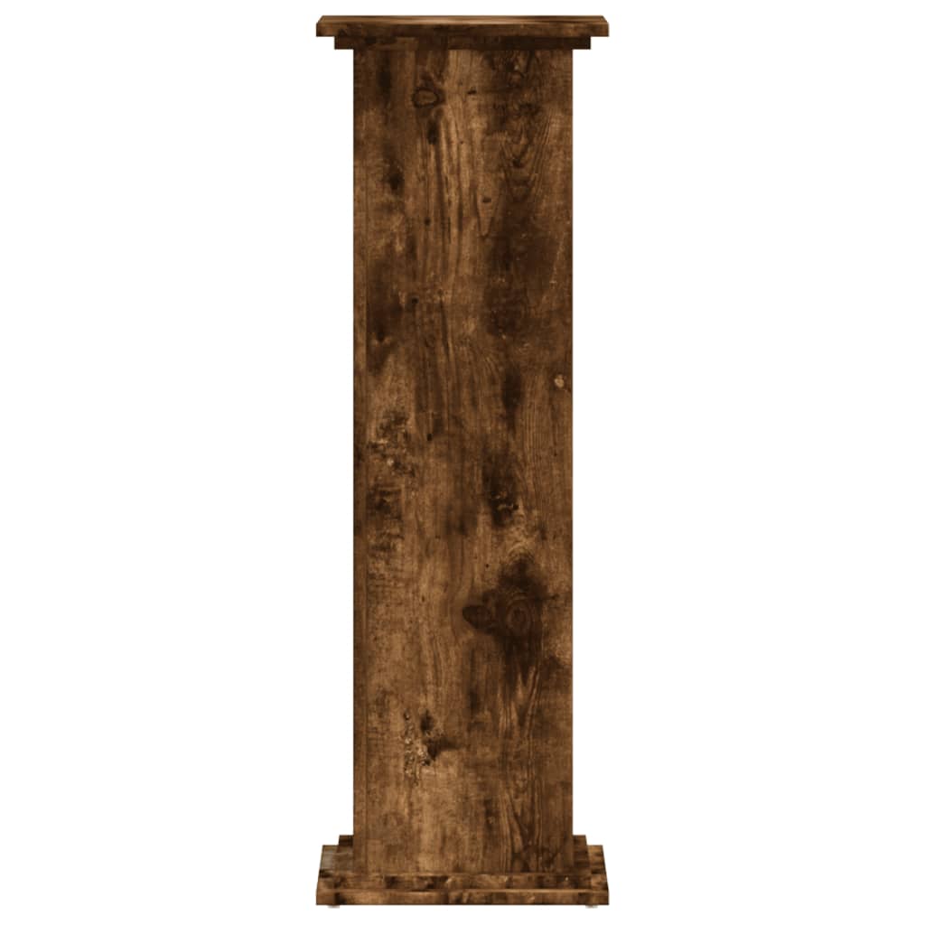 Stovas augalams, dūminio ąžuolo, 33x33x100cm, apdirbta mediena