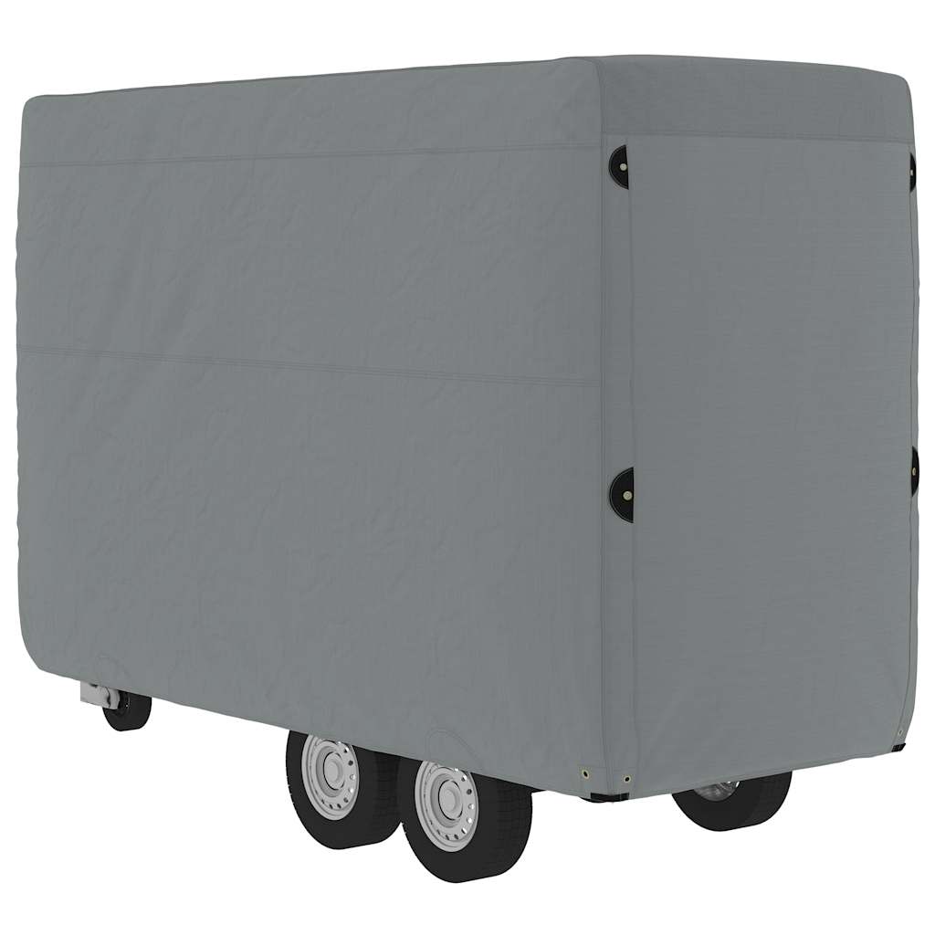 Arklio priekabos dangtis, pilka, 334x148x230cm, audinys