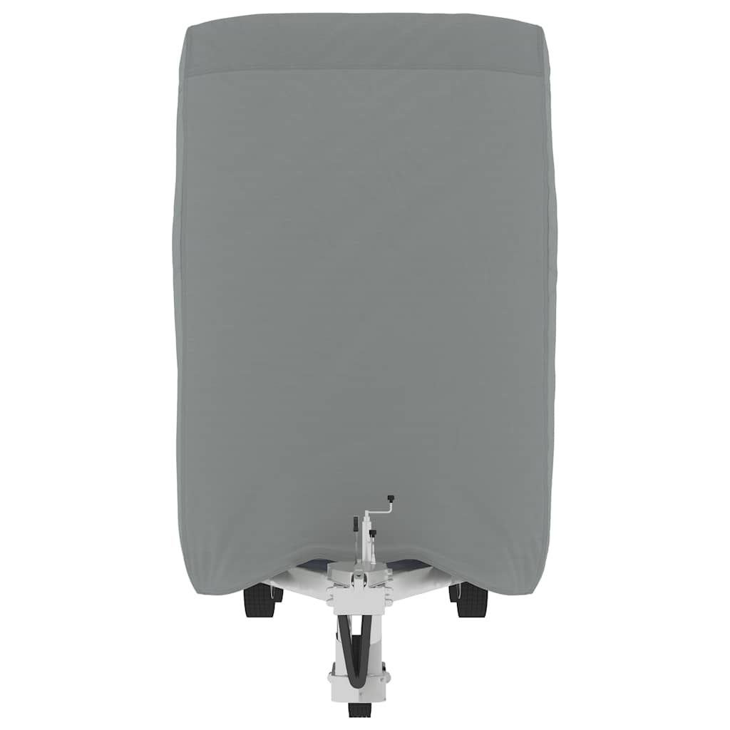 Arklio priekabos dangtis, pilka, 396x178x250cm, audinys