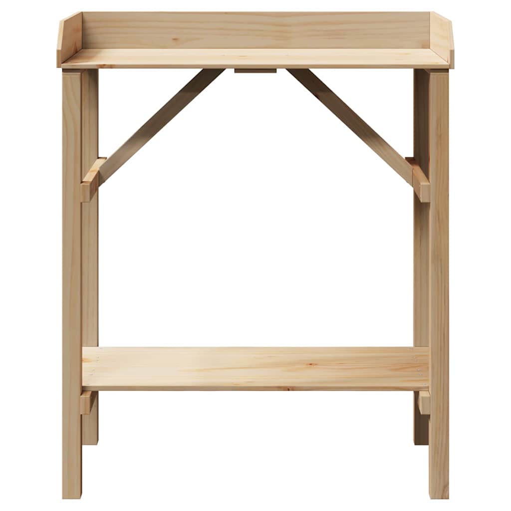 Sodo darbo stalas 75x40x90 cm Iš kietos pušies medienos