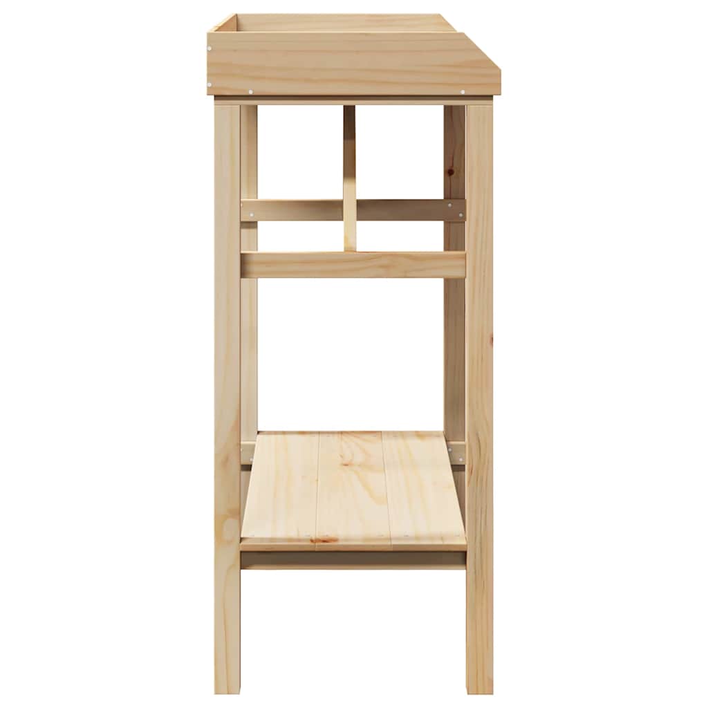 Sodo darbo stalas 75x40x90 cm Iš kietos pušies medienos