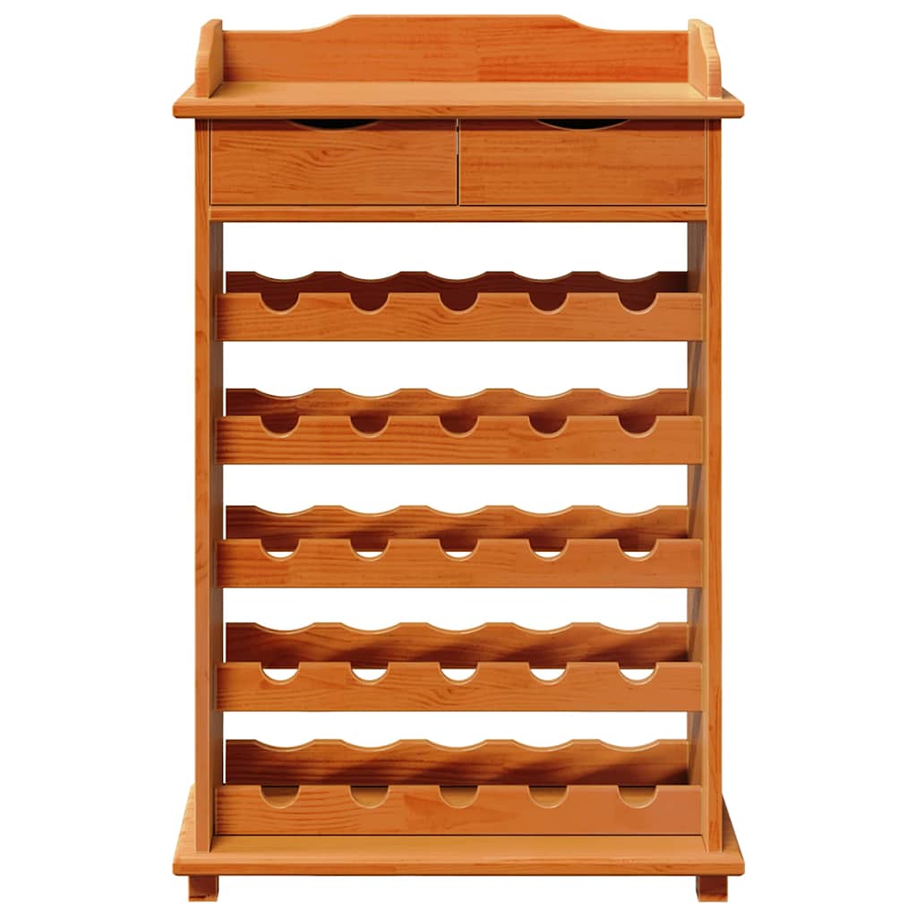 Vyno stovas 90x60x30 cm Kietas medis Pušis