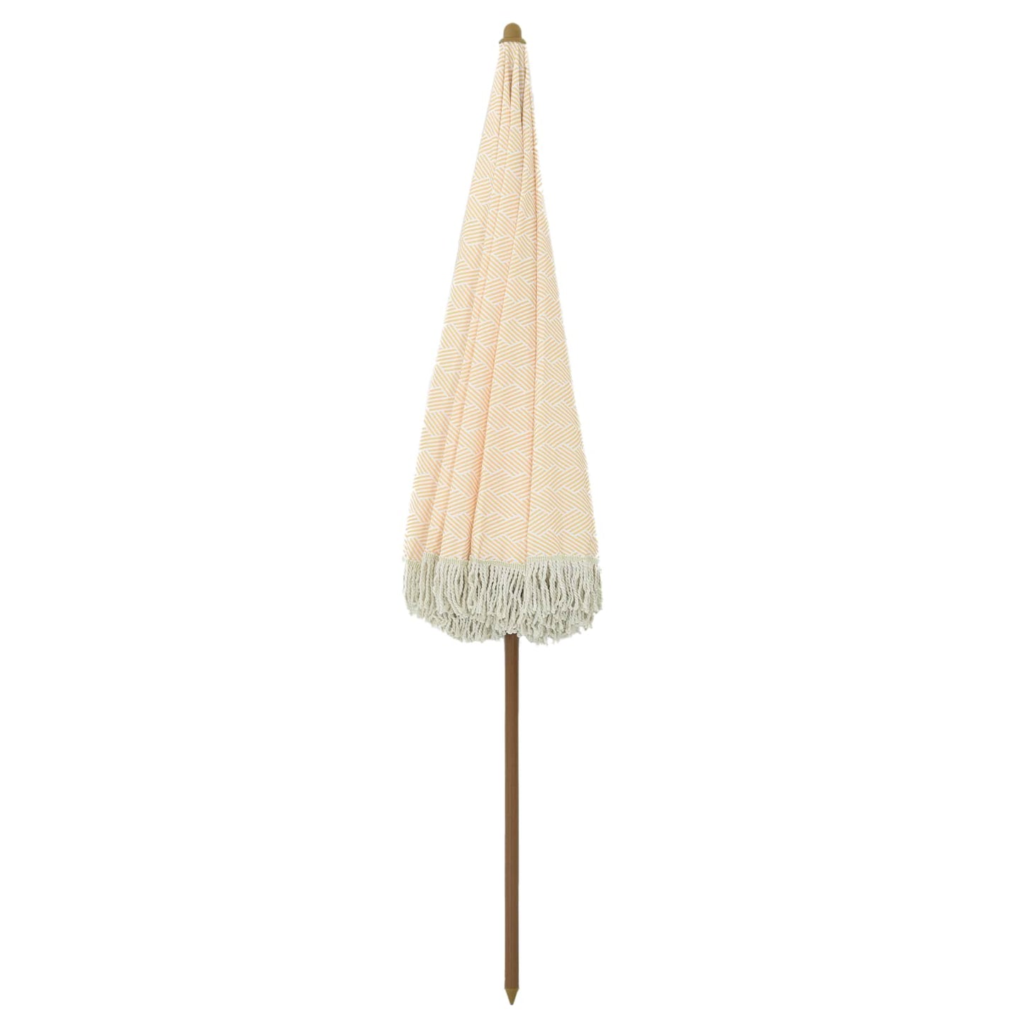 Skėtis nuo saulės Geltona ir balta Ø 205 x 209 cm Plienas