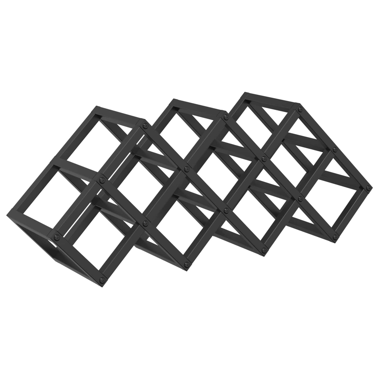 Vyno stovas Juoda 63 x 16.5 x 25 cm