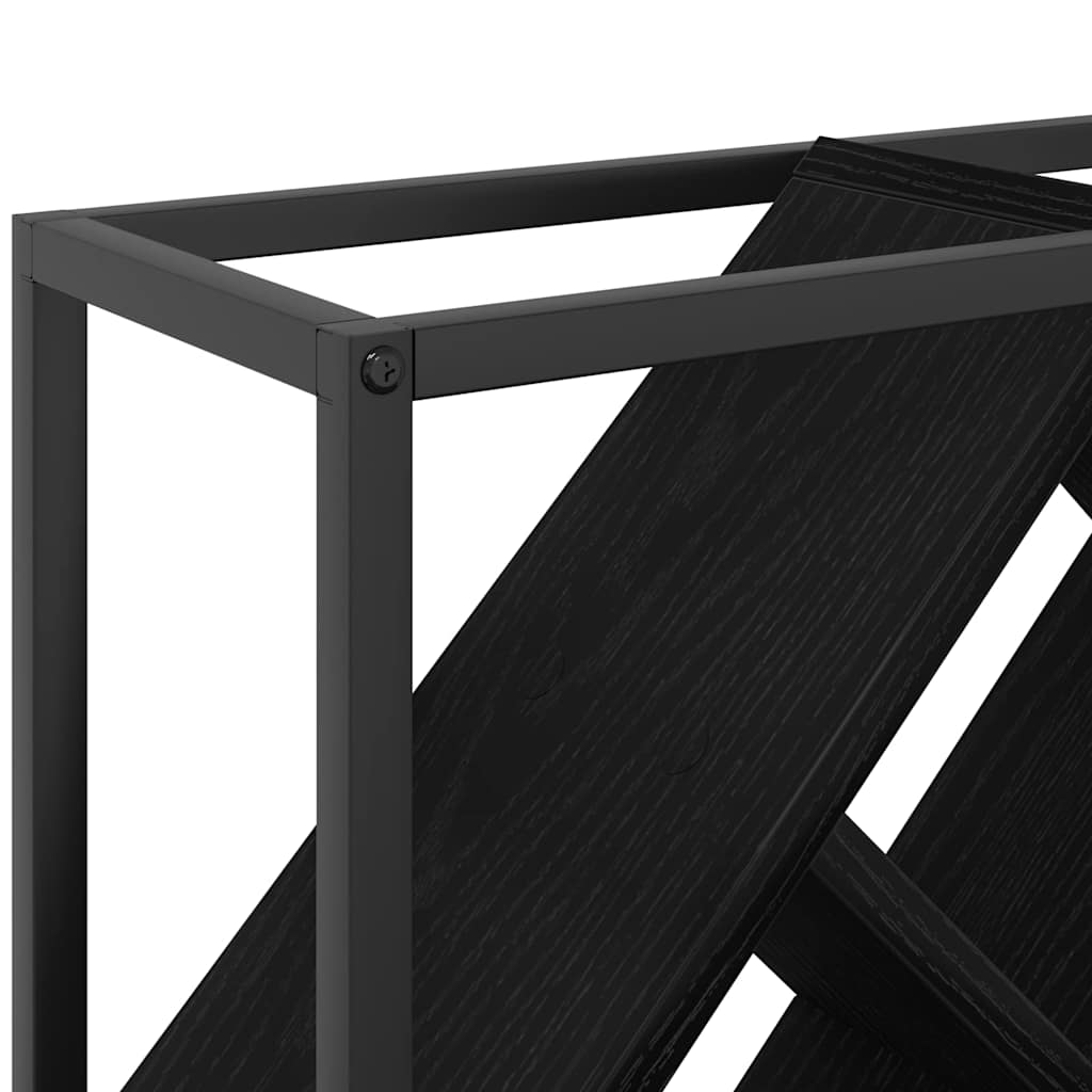 Vyno stovas juoda ąžuolo 51 x 18 x 52.5 cm Apdirbta mediena