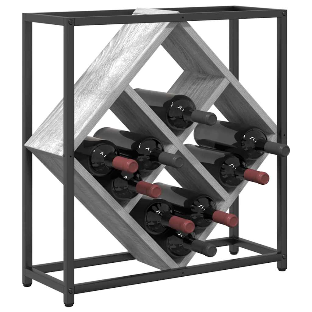 Vyno stovas Pilka 51 x 18 x 52.5 cm Apdirbta mediena